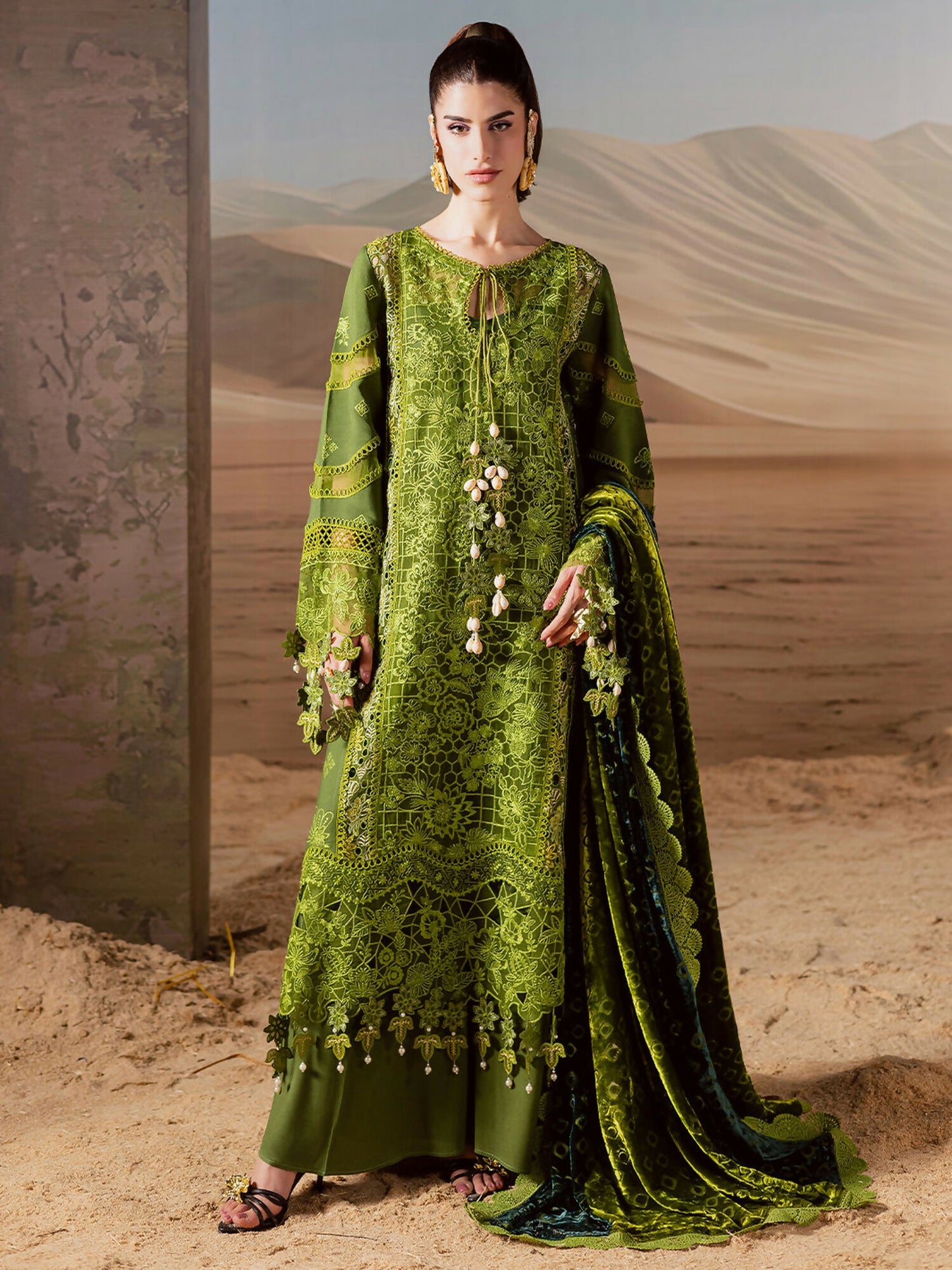 Mahnur Amelia Kotrai Embroidered Stitched 3-Piece Suit–CK-012