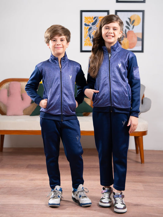 Velvour Fleece Mock Neck Tracksuit-VWT33-A