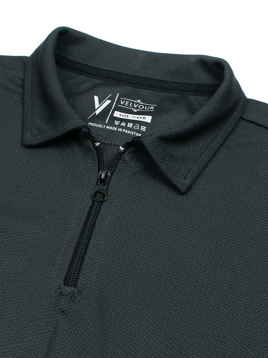 Velvour Polyester Collar Neck Tracksuit-VWT46-B