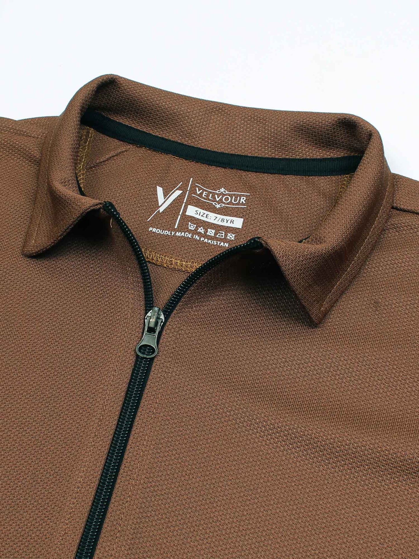 Velvour Polyester Collar Neck Tracksuit-VWT47-A