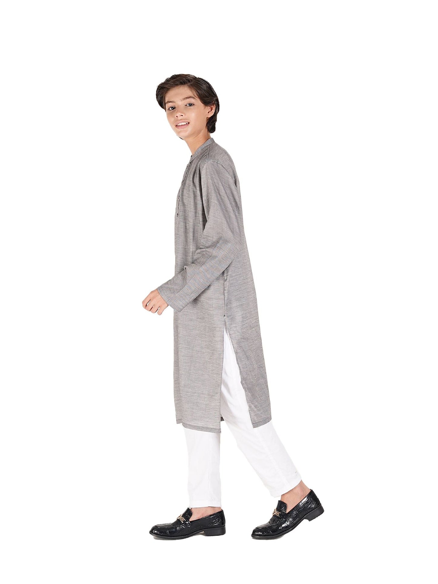 Velvour Boys Cotton Embroidered Stitched Kurta-VB195-A