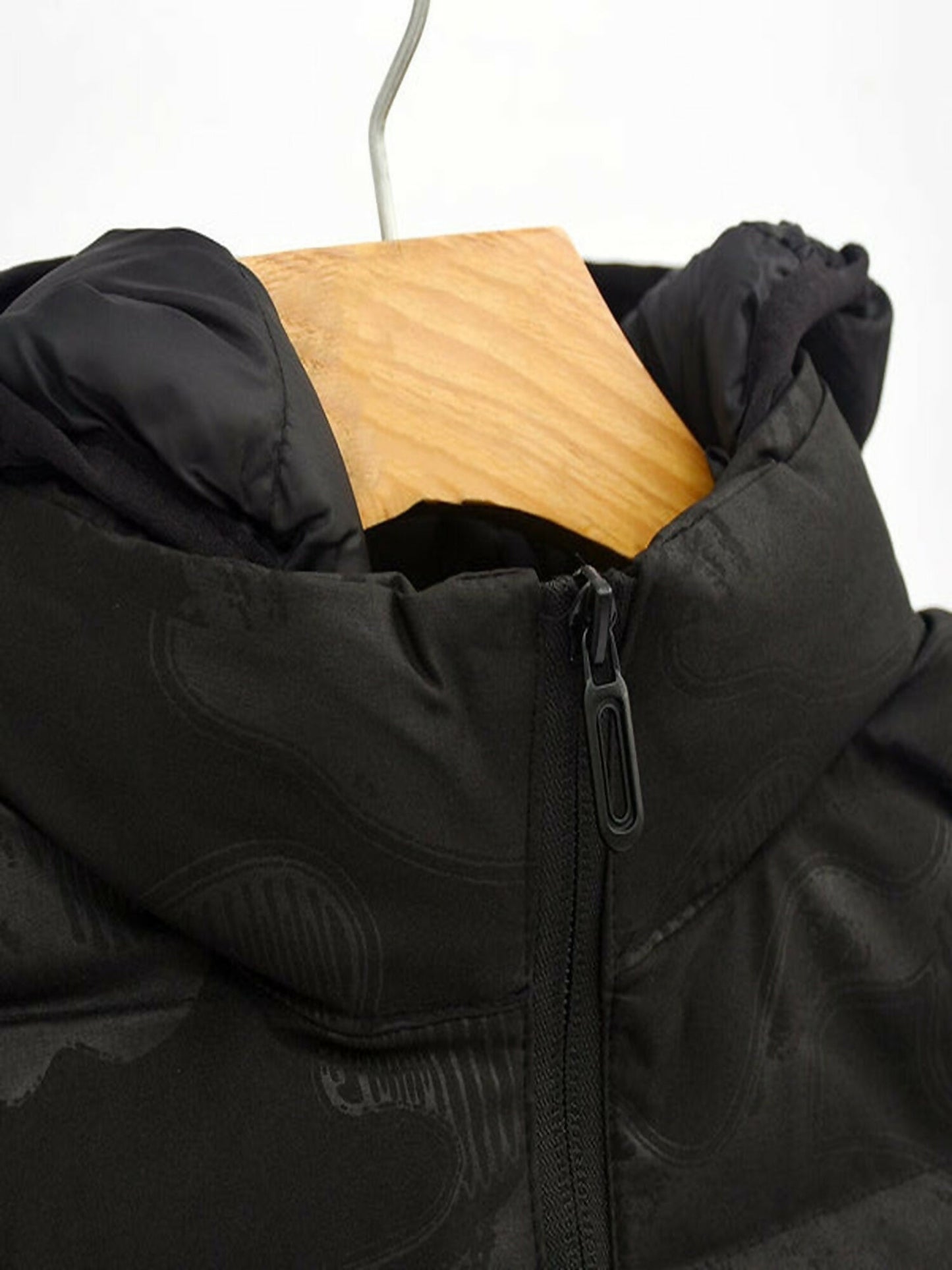 Funky's Removable Hood Self Pattern Gillet-13047