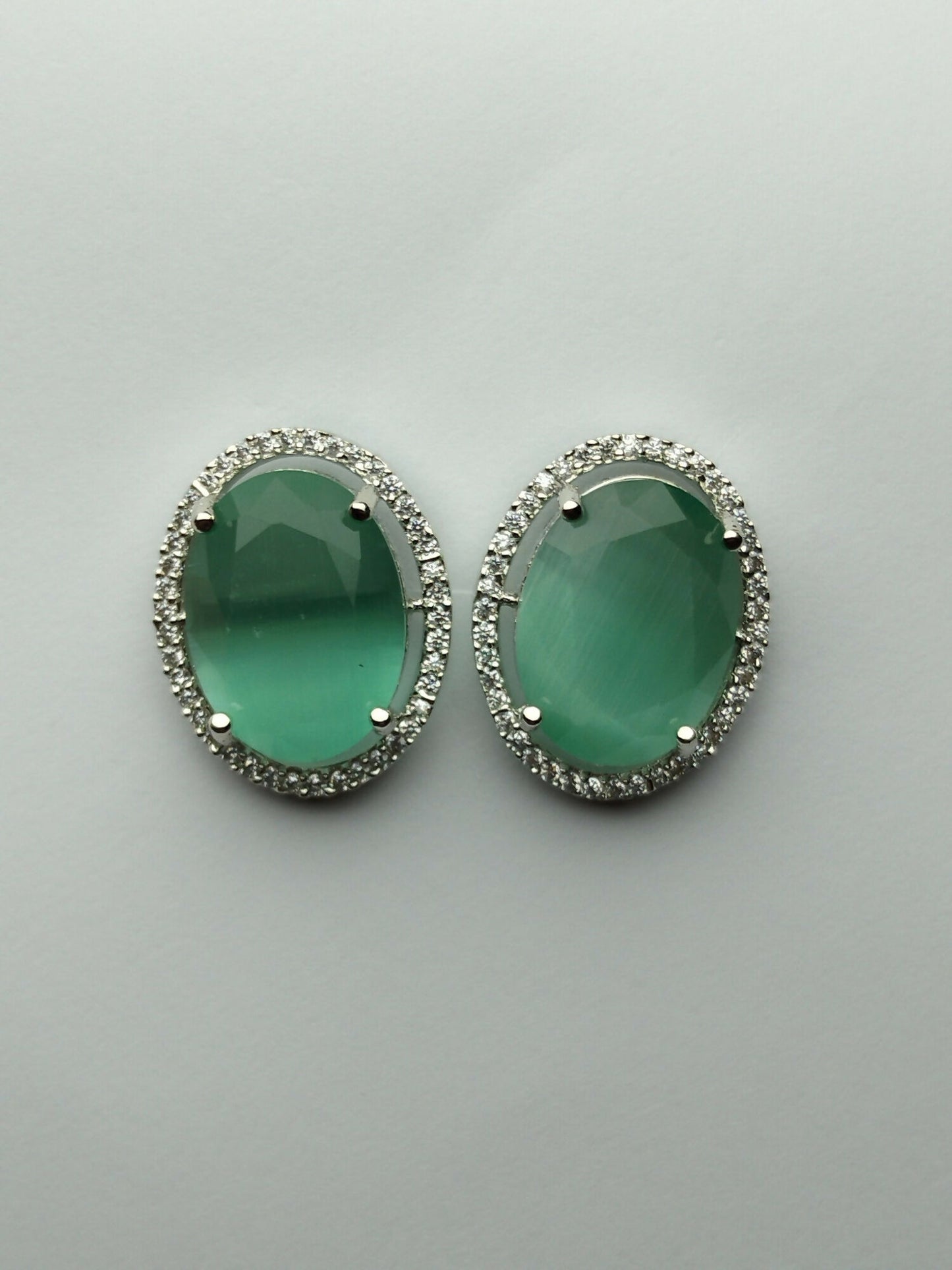 H&A Jewellery One Carat American Diamond Stud Earrings