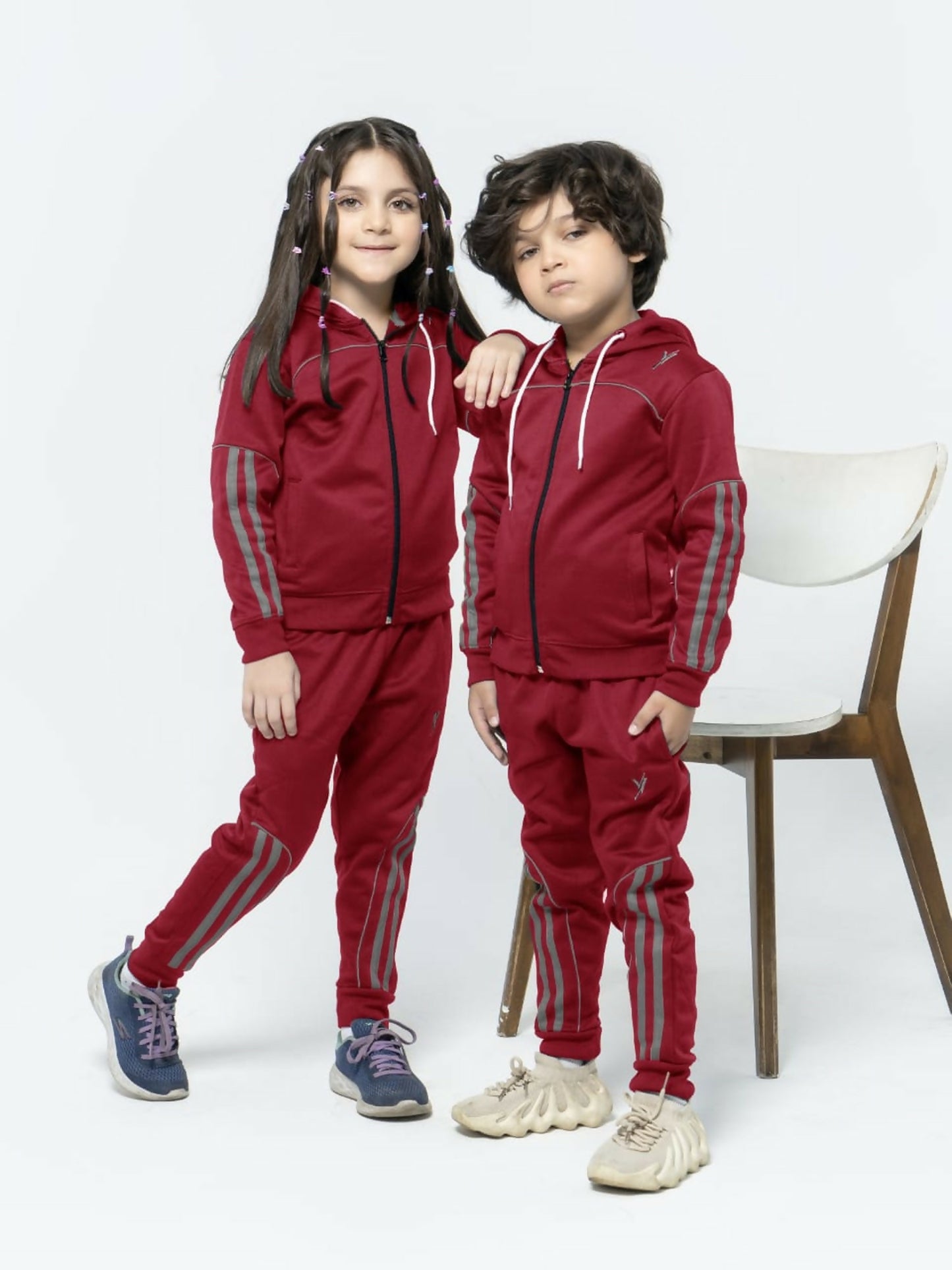 maroon Velvour Winter Tracksuit- #VWT05-B