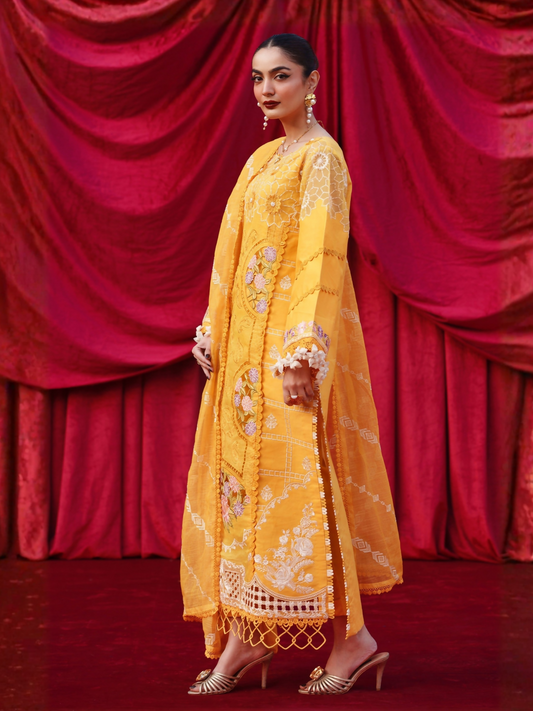 Parishay Summer Queen Lawn Embroidered Unstitched 3-Piece Suit-SQ-08