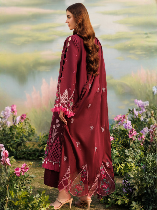 Parishay Shangrila Lawn Vol 2 Embroidered Unstitched 3-Piece Suit-ANG-07