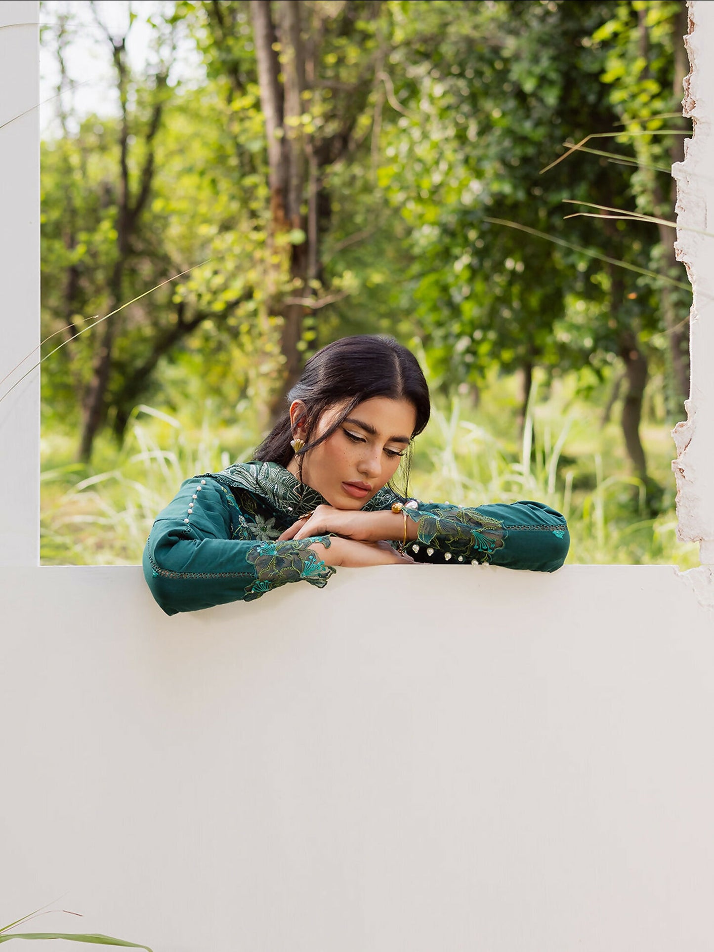 Parishay Winterwood Tales Khaddar Embroidered Unstitched 3-Piece Suit- WW - 08