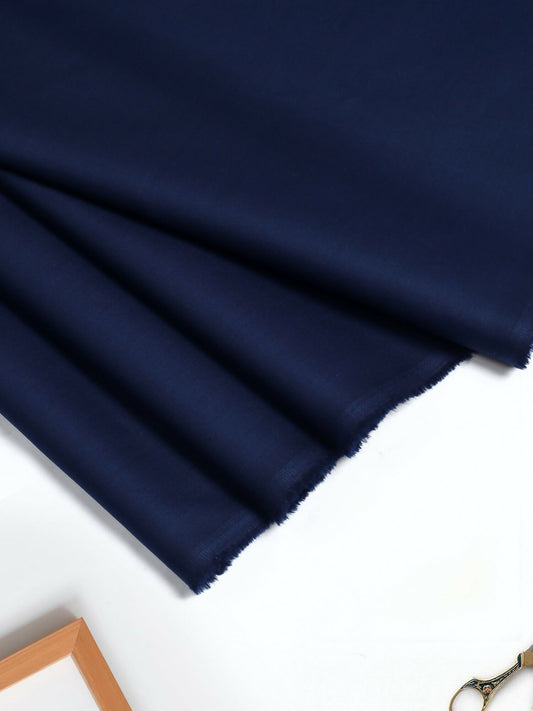 Navy Fabrich Men Embroidered Cotton Unstitched Shalwar Kameez-GTS-SC-004