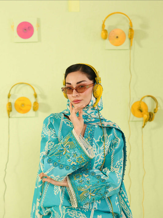 Mahnur Anaya Vol.2 Lawn Embroidered Stitched 3-Piece Suit-AN-2-07