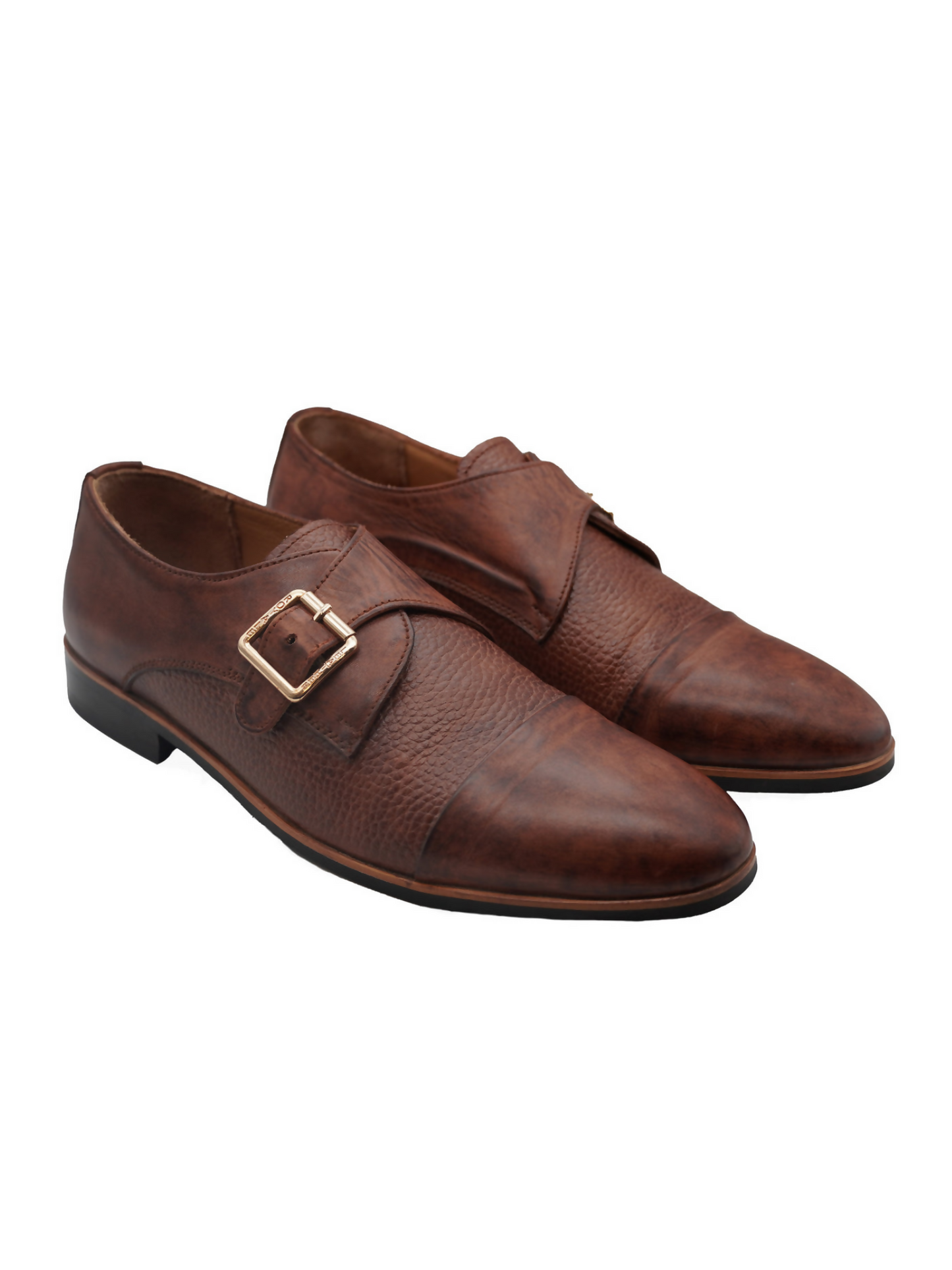 Sleek leather shoes with a cushioned footbed and refined design, crafted for all-day comfort and versatile style.