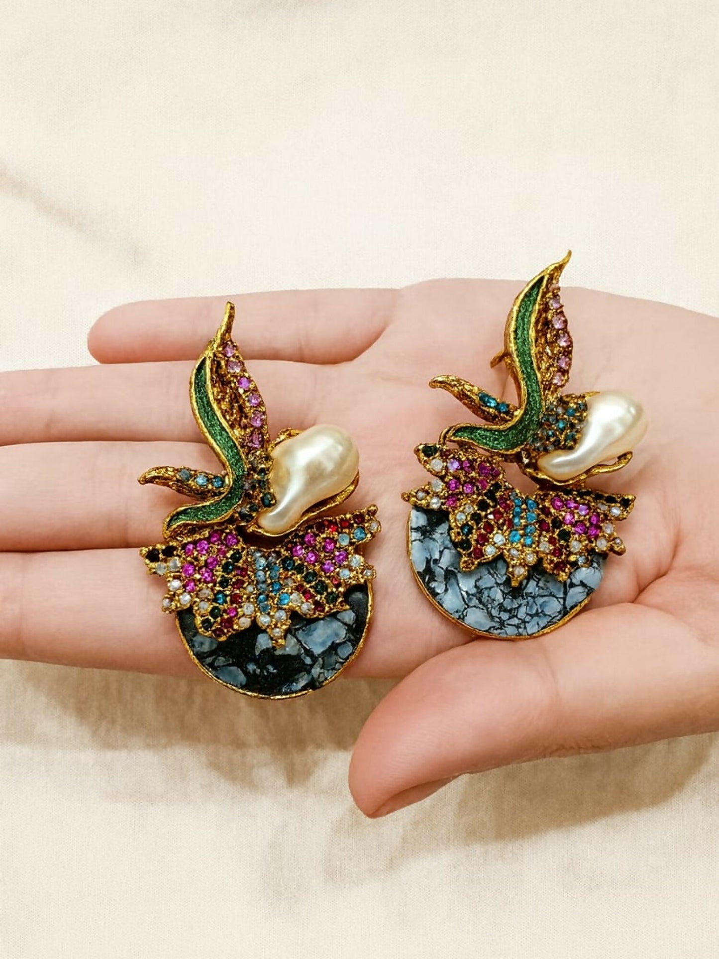 Durwaj's Statement Earings-DW-007