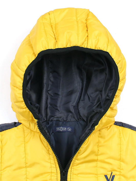 Velvour Full Sleeves Hooded Puffer Jacket-VJ010-A