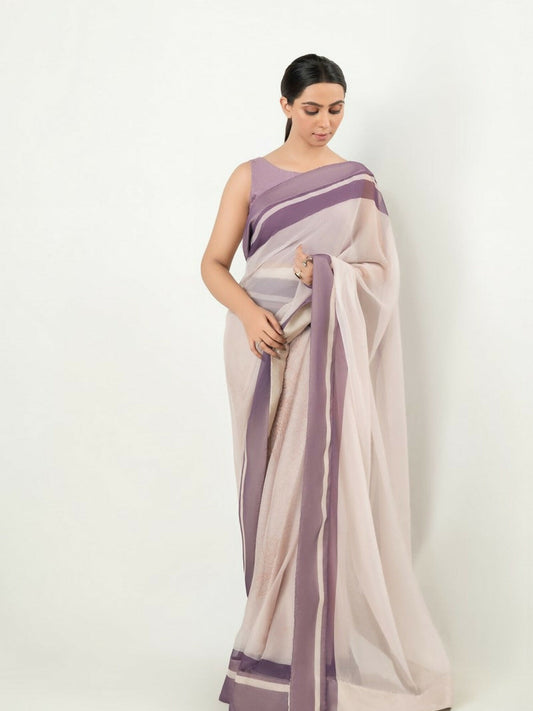 Imran Aftab Chiffon Printed Unstitched Saree-IASC-19