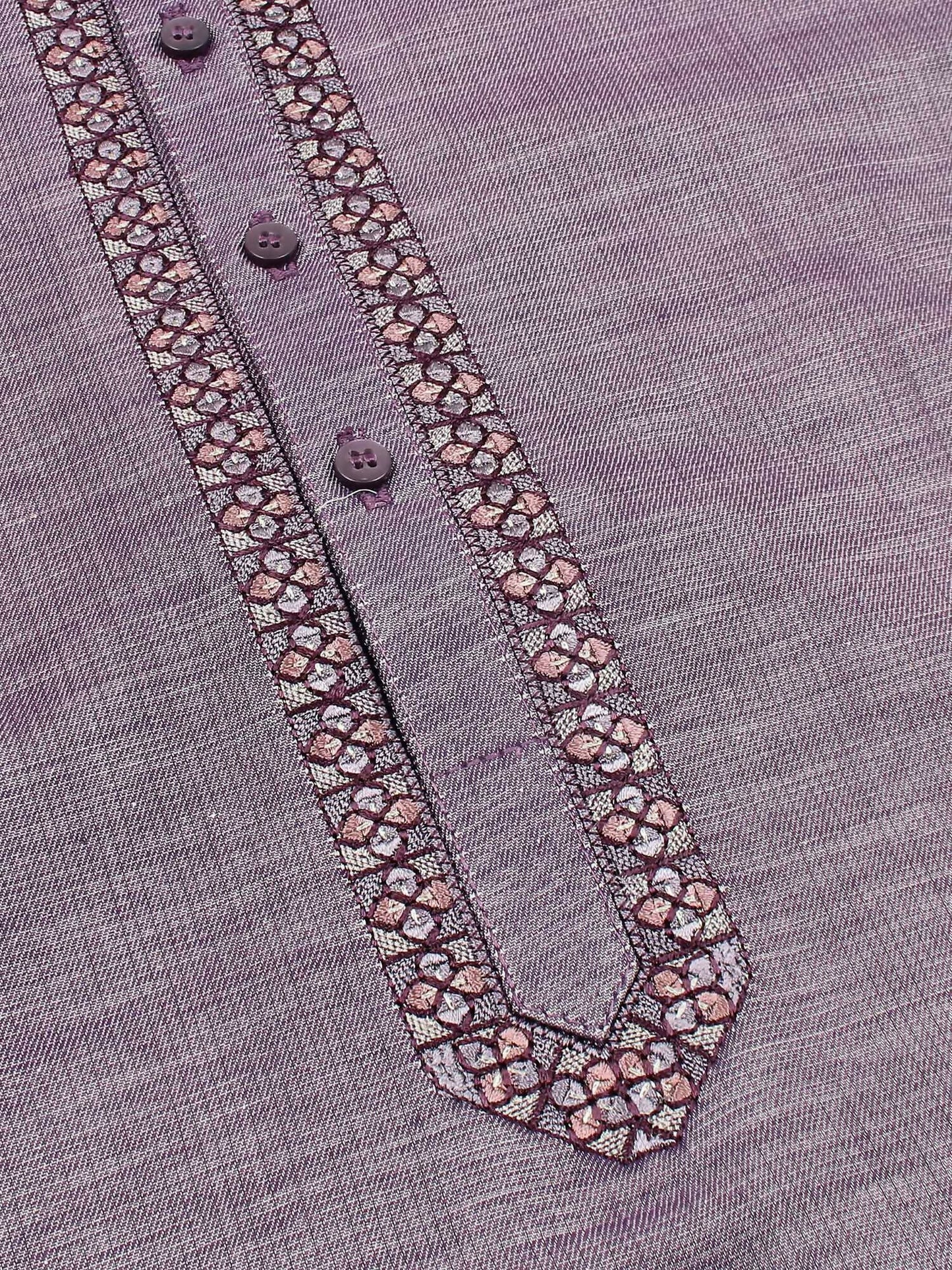 Velvour Boys Cotton Embroidered Stitched Kurta-VB200-A