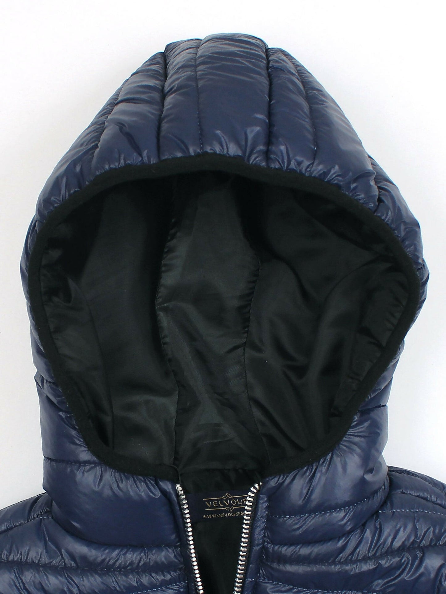 Velvour Polyester Sleeveless Hooded Puffer Jacket-VJ72-B