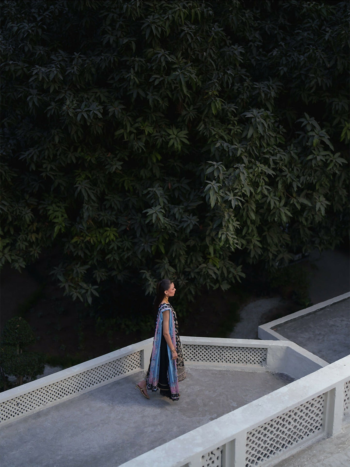 Binilyas Heritage Dore Summer'26 Lawn Embroidered Unstitched 3-Piece Suit-171-B