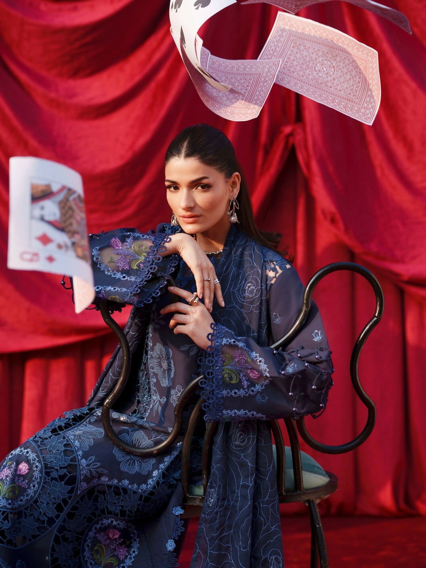 Parishay Summer Queen Lawn Embroidered Unstitched 3-Piece Suit-SQ-09