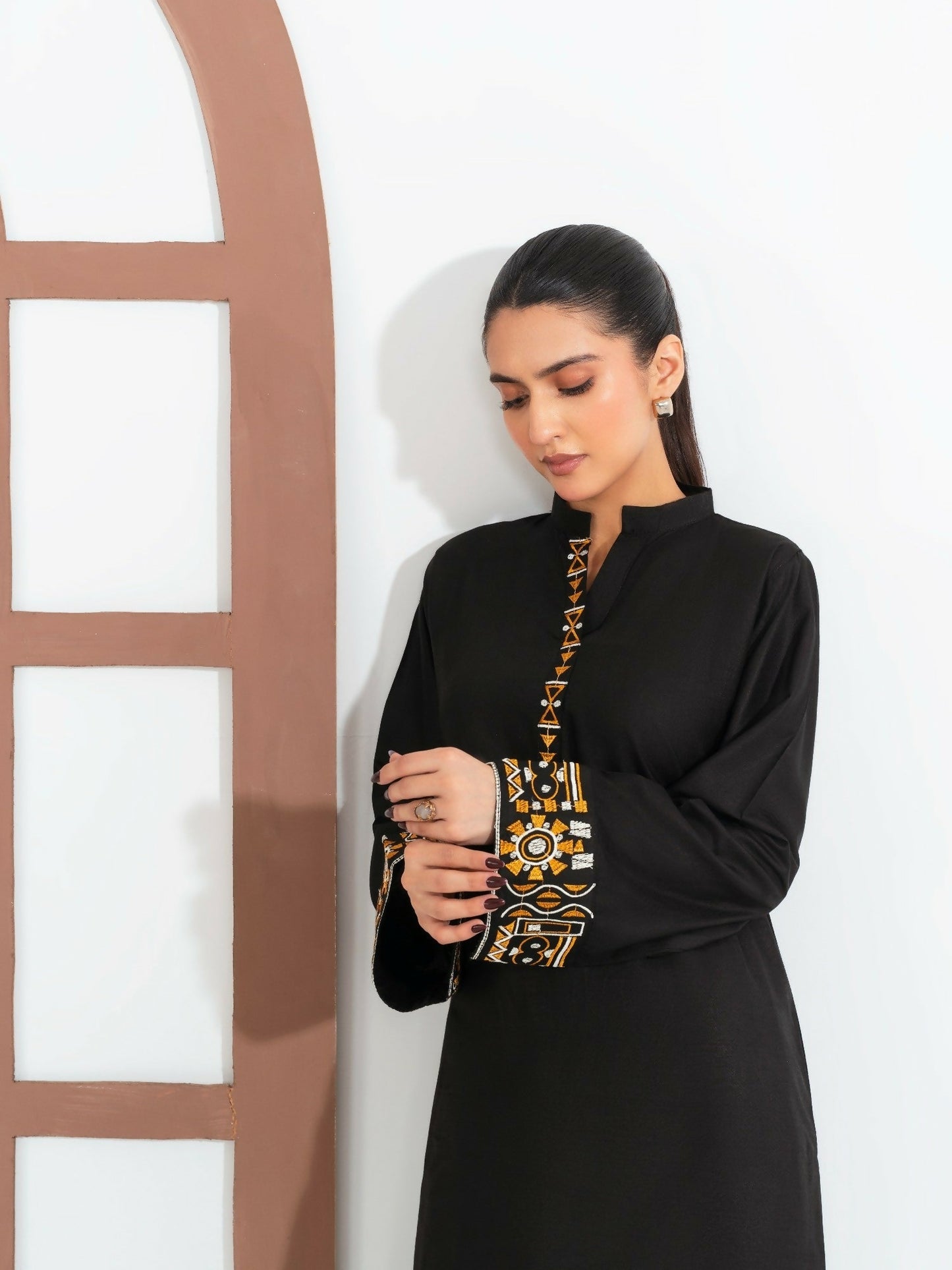 Stylish Collection Enchant Pret Linen Embroidered 2-Piece Suit-Monika