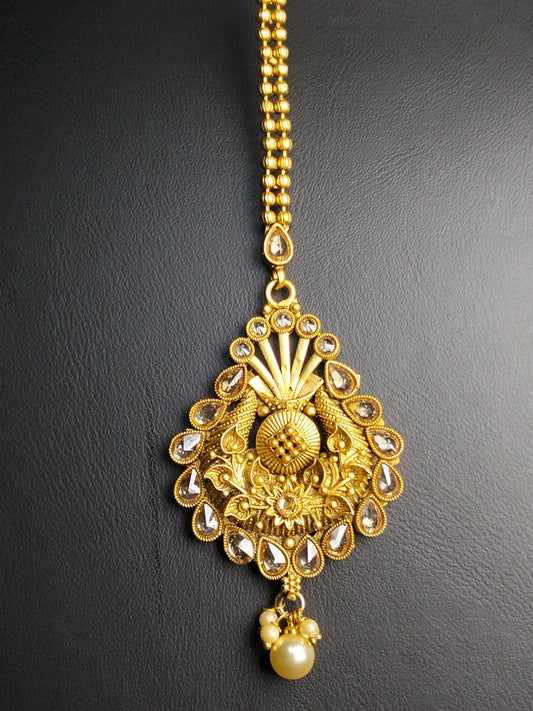 H&A Jewellery Gold-Tone Maang Tikka