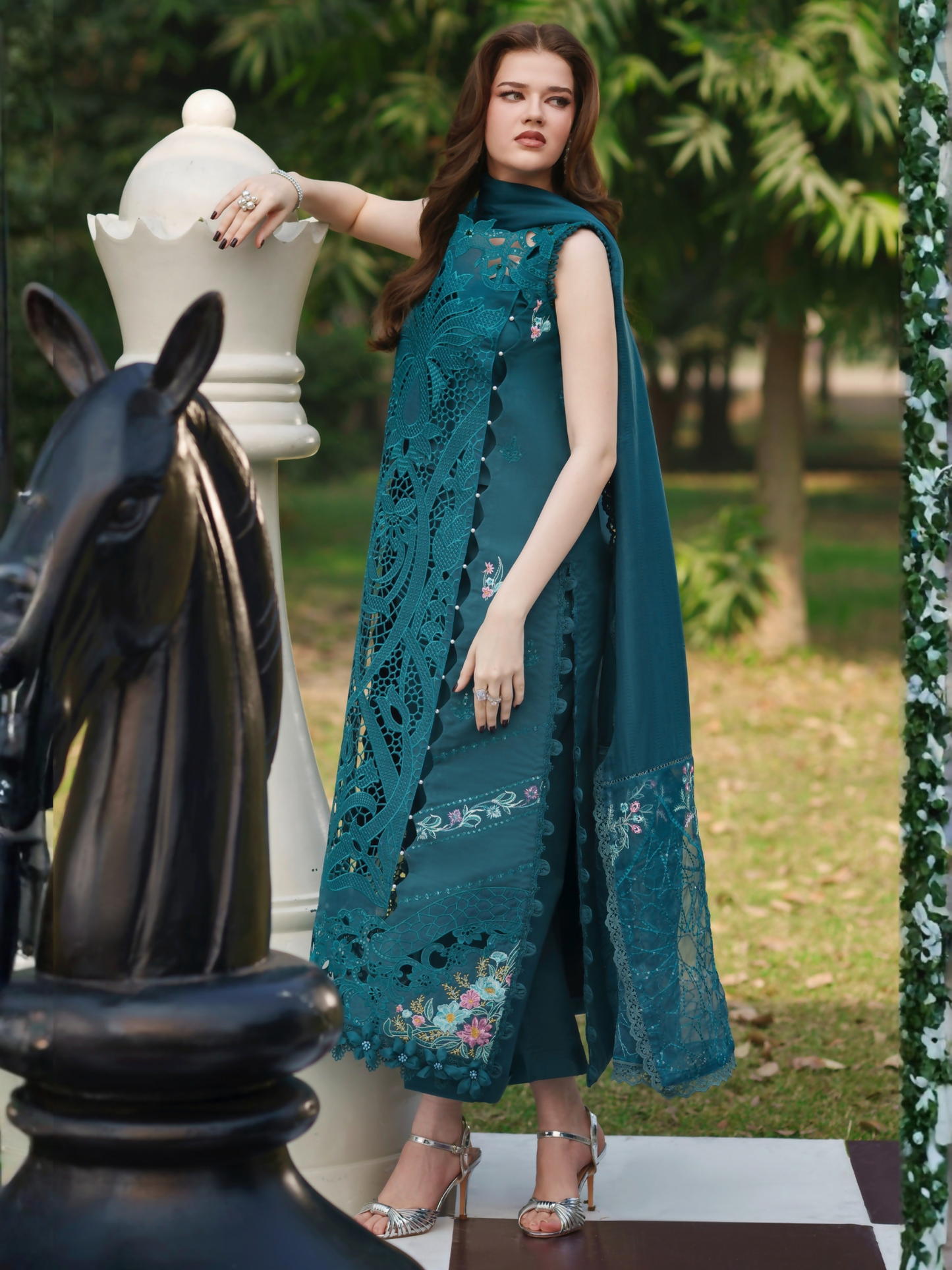 Parishay Summer Queen Lawn Embroidered Unstitched 3-Piece Suit-SQ-04