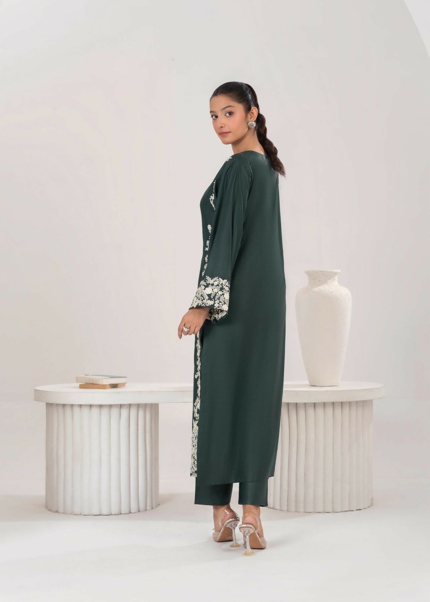 Stylish Collection Aaraish Linen Embroidered Stitched 2-Piece Suit–Margarita