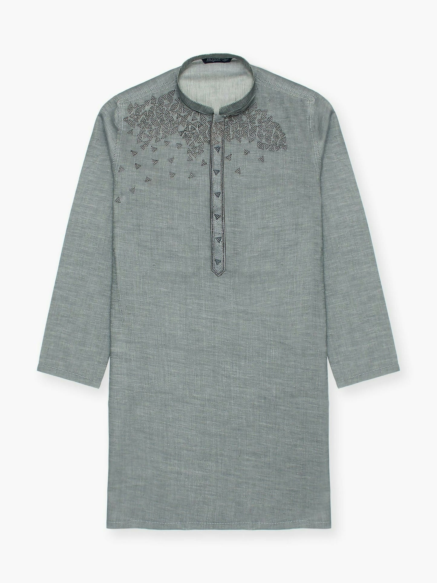 Velvour Boys Cotton Embroidered Stitched Kurta-VB199-B