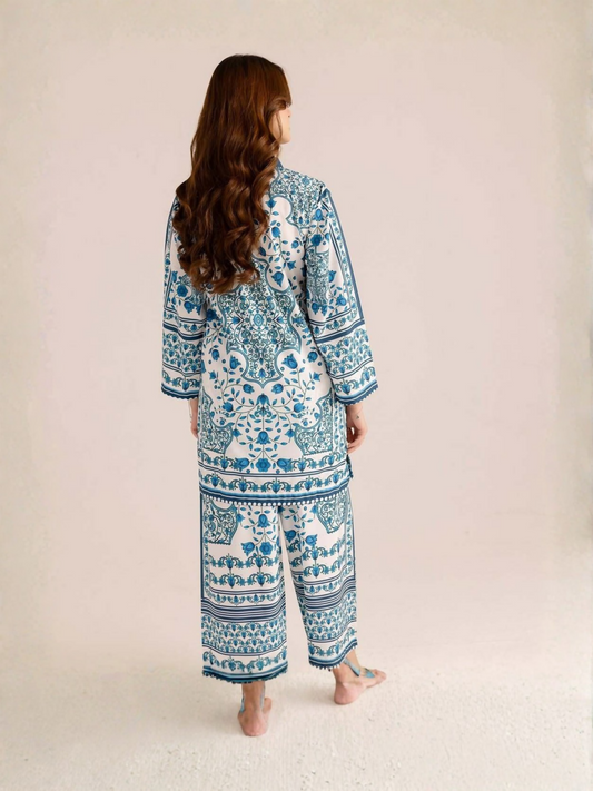 MH Cloth House Poly Lawn Printed Co-Ord Set-Tabeer