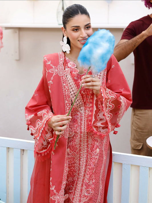 Binilyas Carnival Lawn Embroidered Stitched 3-Piece Suit-32-A
