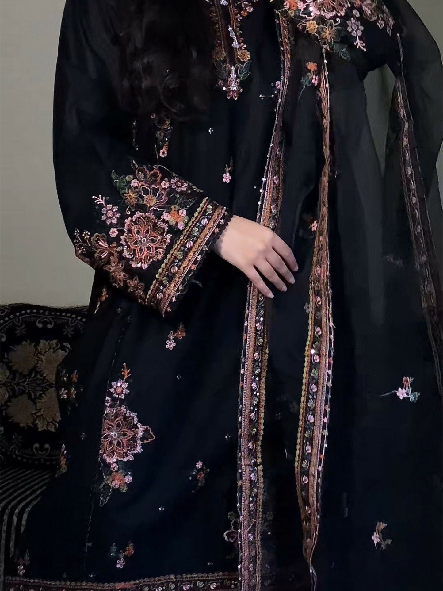 Stylish Collection Saya Pret Cotton Embroidered 3-Piece Suit-Hareem