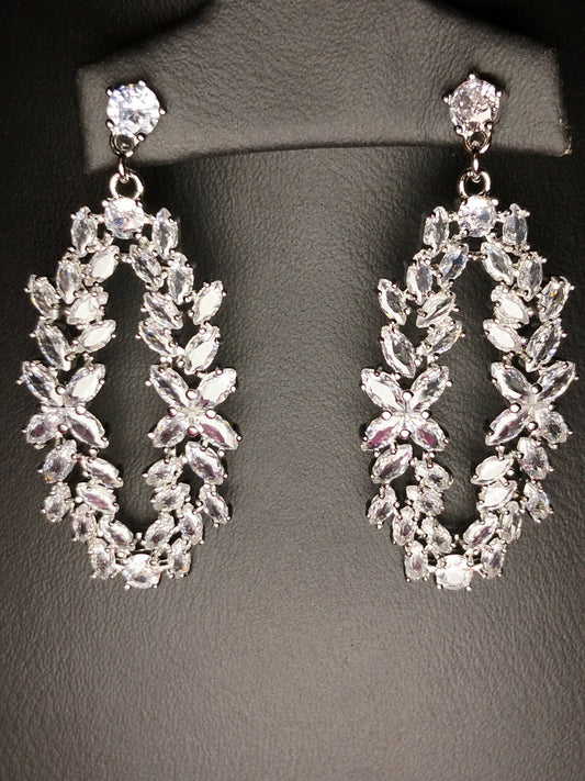 H&A Jewellery One Carat American Diamond Earrings
