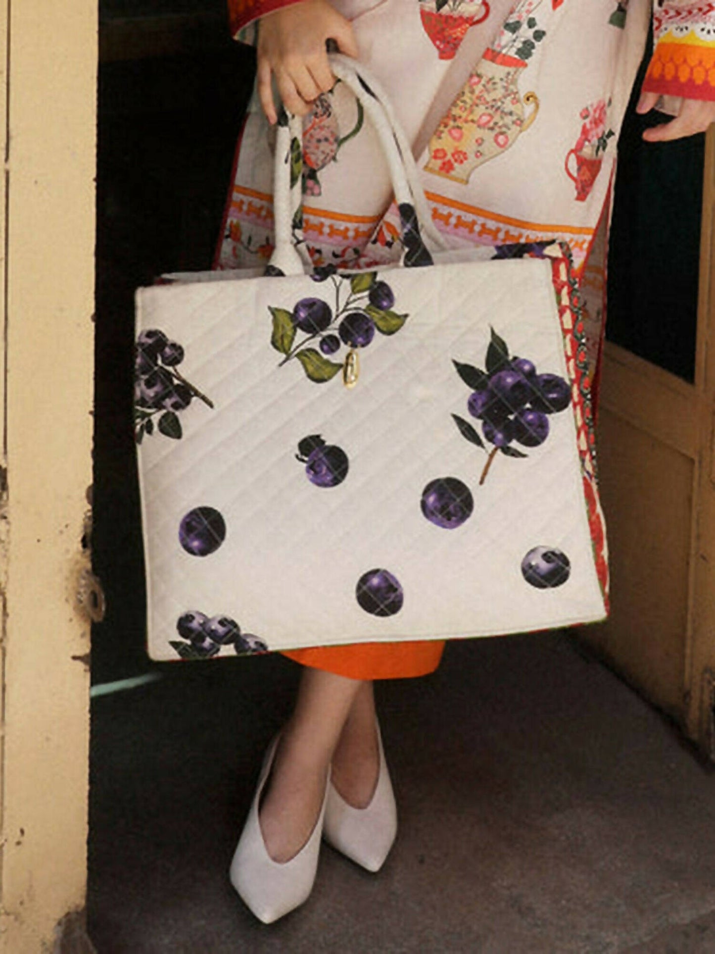 Jugnu by Hussain Rehar Accessories-SS/24 Edit III-Bramble Tote