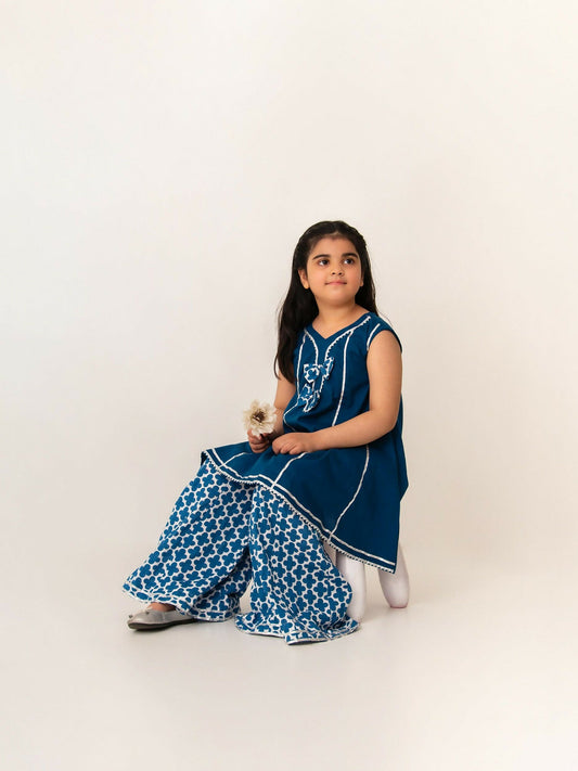 Kidoz Kloset Cotton Lawn Printed Stitched 2-Piece Suit-Pudding Pop