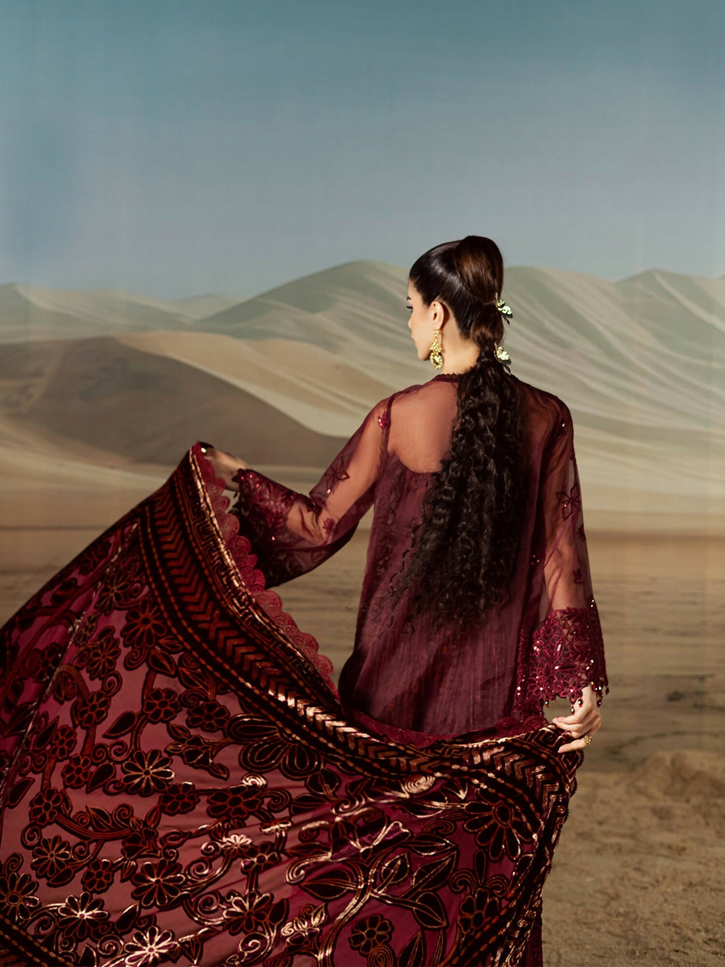 Mahnur Amelia Kotrai Embroidered Stitched 3-Piece Suit–CK-007