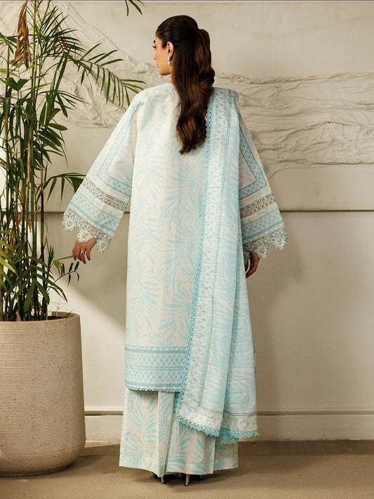 Mahnur Leila Lawn'26 Embroidered Stitched 3-Piece Suit-L-10