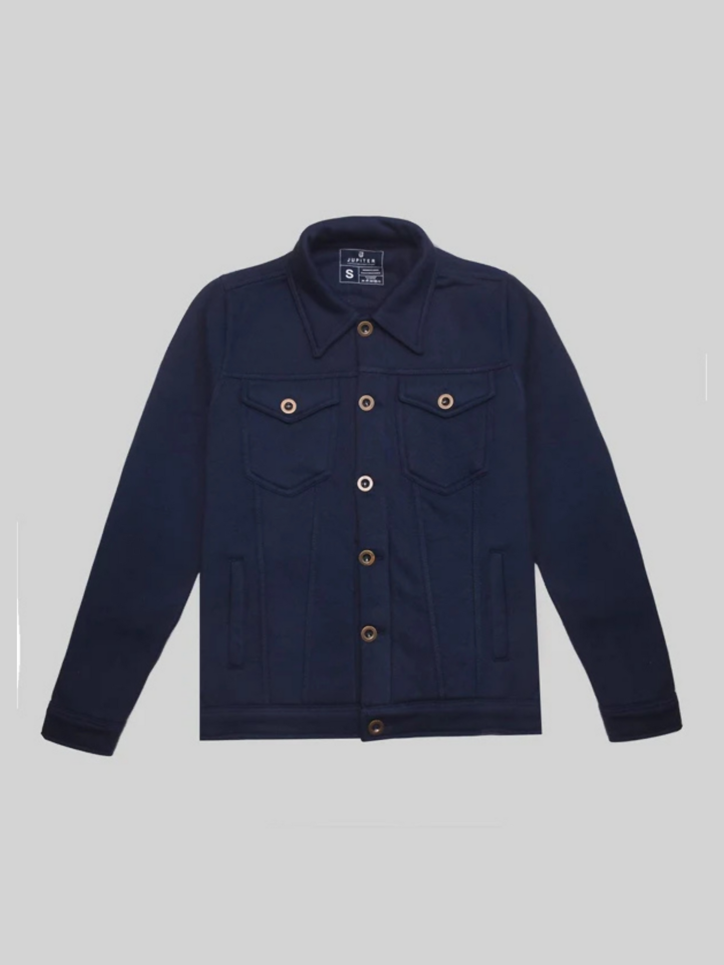 Jupiter Plain Denim Style Jacket-12205