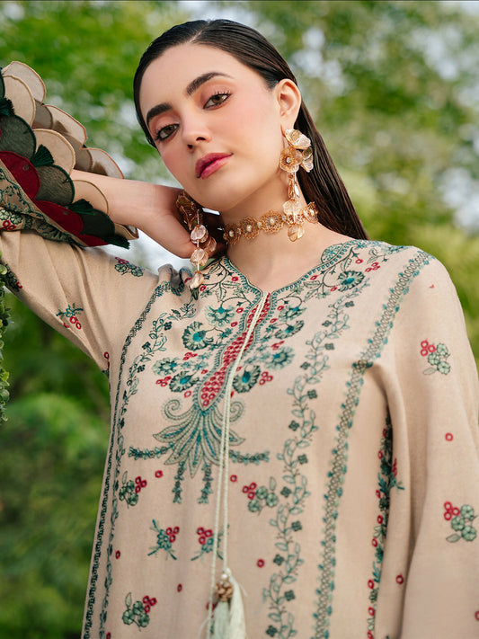 Mahnur Secret Garden Karandi Embroidered Unstitched 3-Piece Suit–SG-008