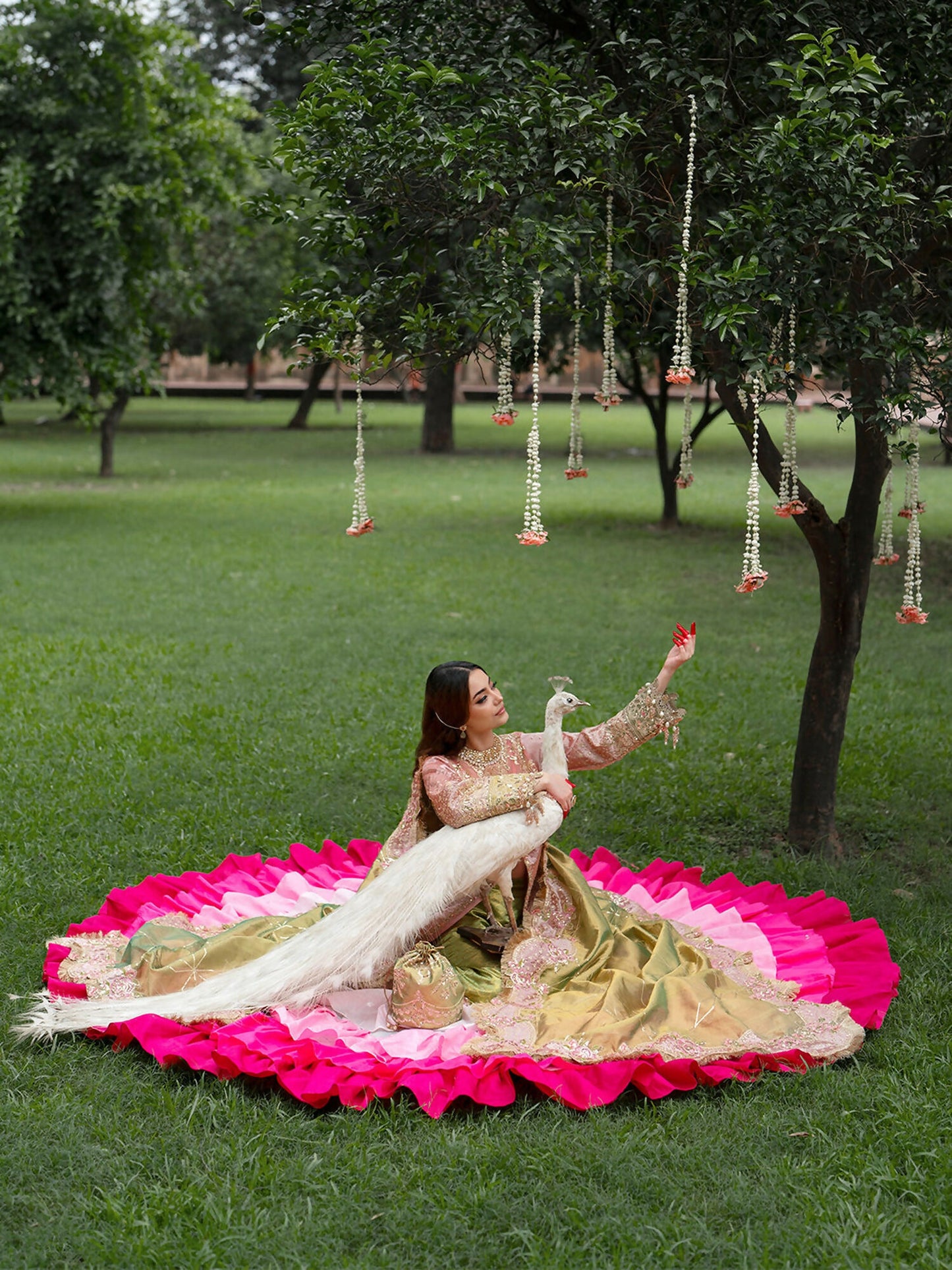 Parishay Ranibagh Luxury Formals Tissue Silk Embroidered Unstitched 3-Piece Suit-Noor Mahal
