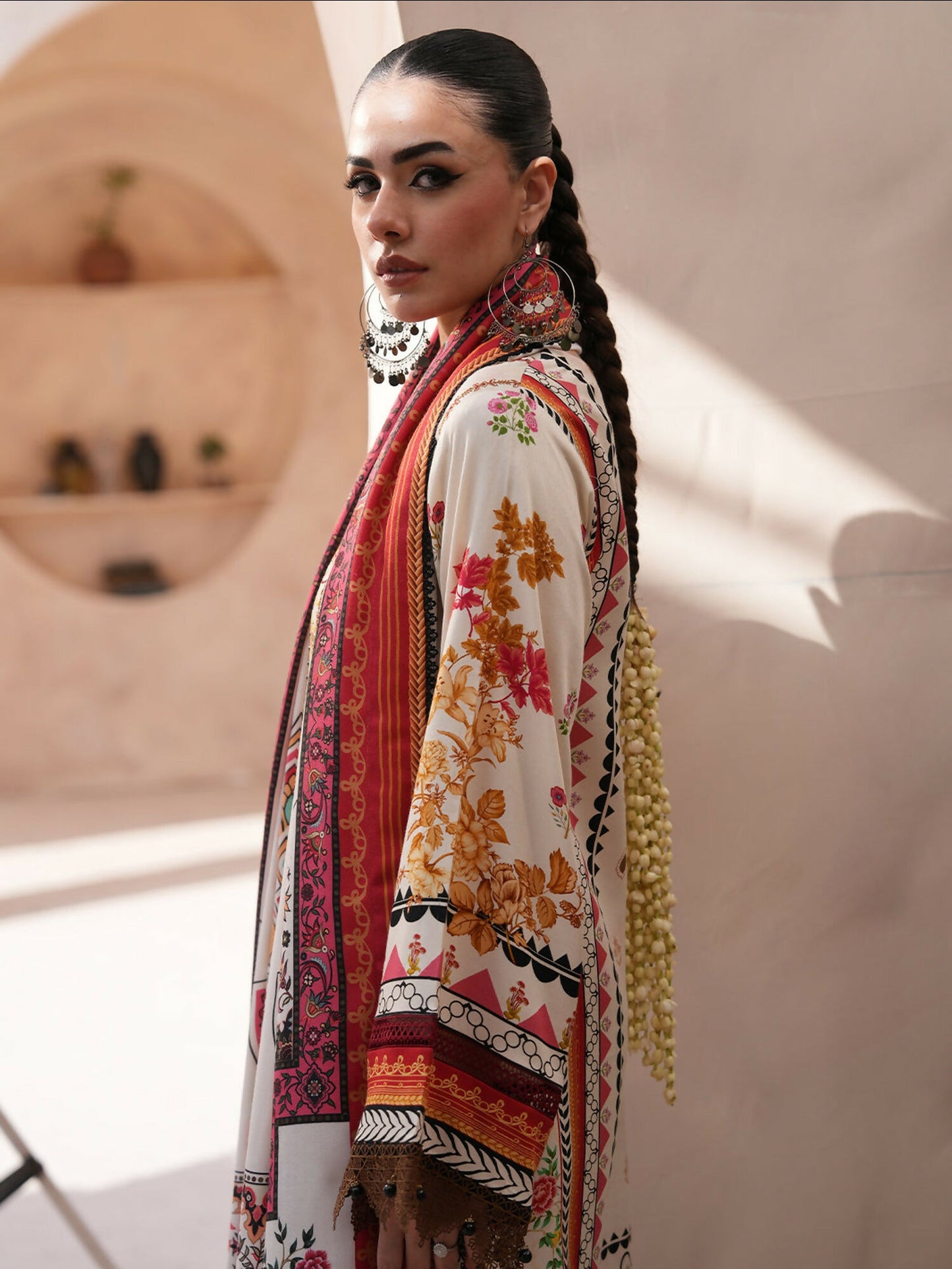 Binilyas Kotrai Embroidered Unstitched 3-Piece Suit-794-A