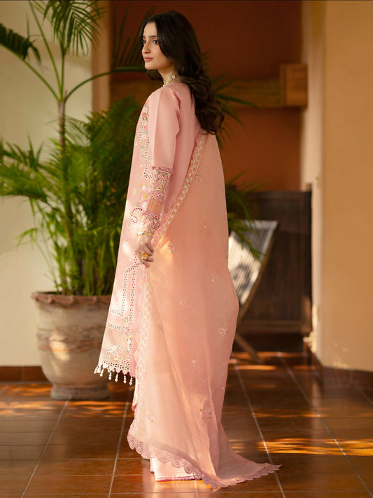 Mahnur Angan Lawn'26 Embroidered Stitched 3-Piece Suit-AN-004