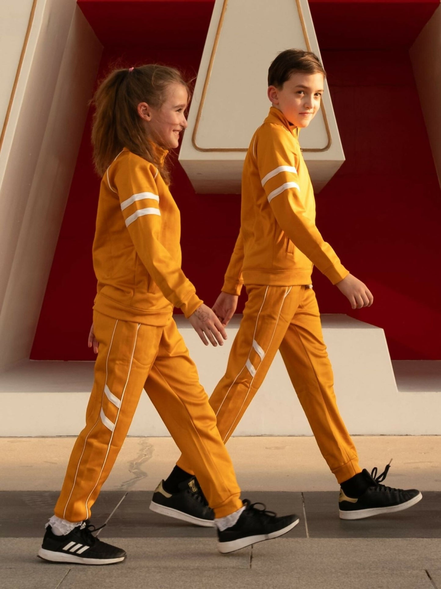 Orange Velvour Winter Tracksuit-#VWT21-C