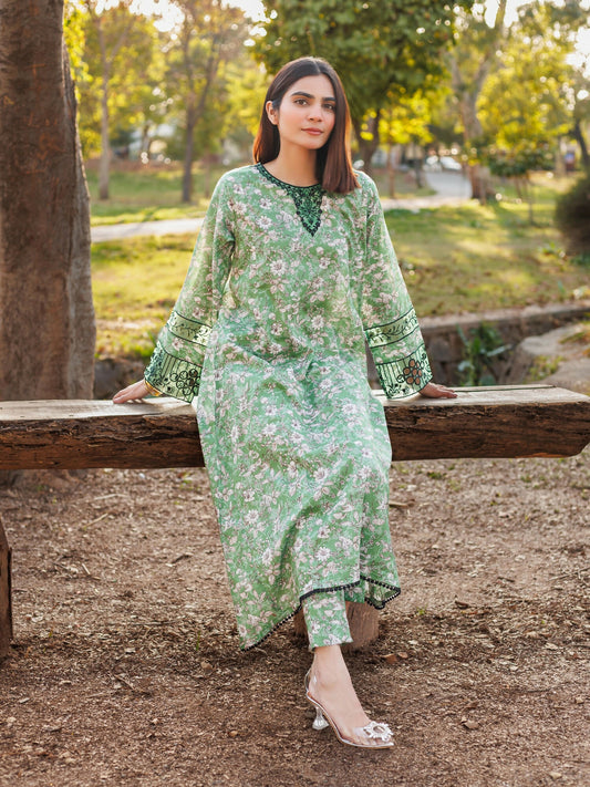 MAK Fashion Lawn Embroidered Stitched 2-Piece Suit-Jasmine