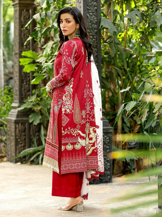 Binilyas Kotail Embroidered Unstitched 3-Piece Suit-766-B