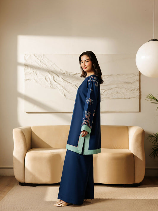 Panache Apparel Mistfall Ramadan Edit Cotton Embroidered Stitched Suit-Linea