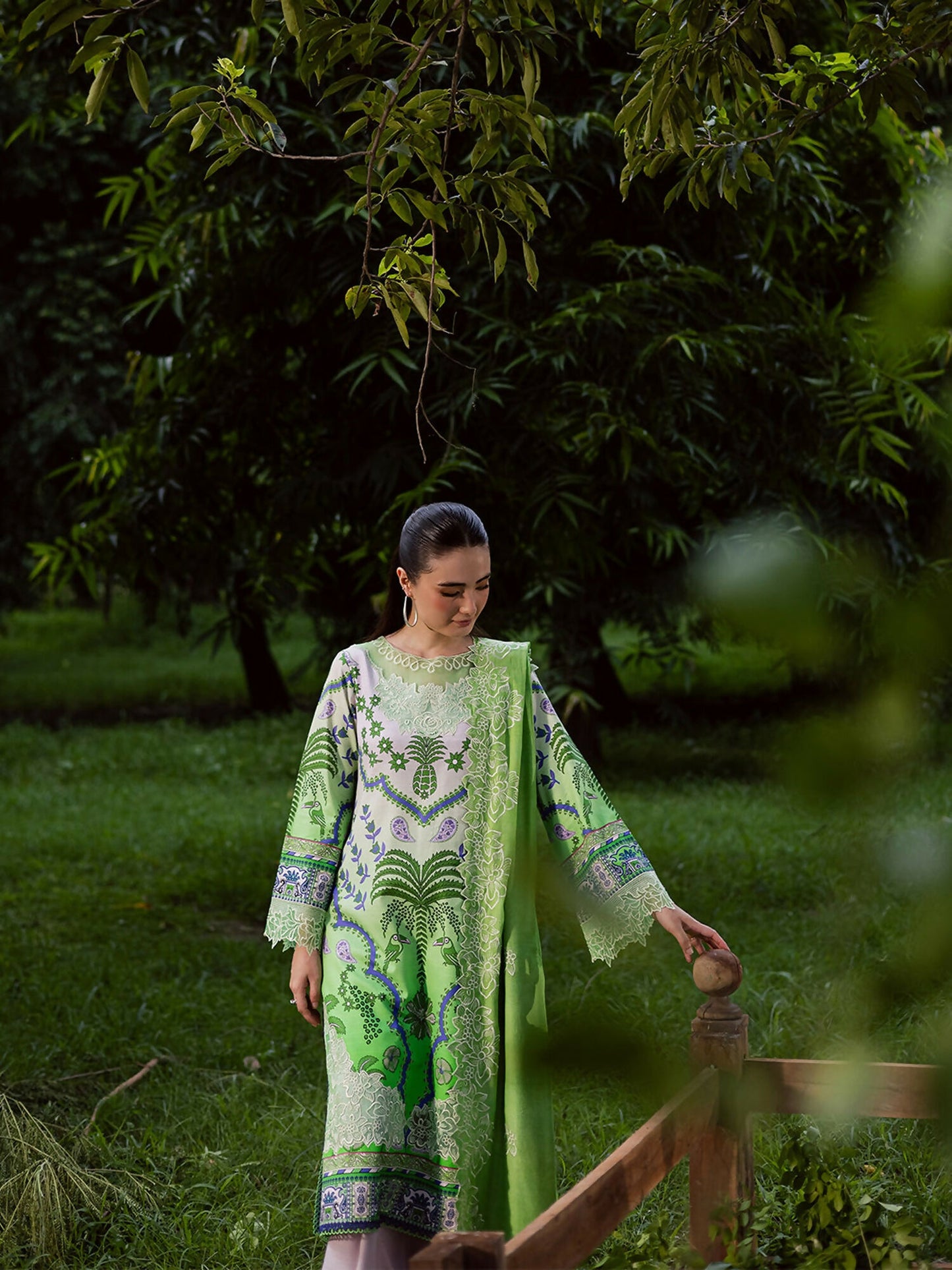 Mahnur Gardenia Khaddar Embroidered Unstitched 3-Piece Suit-GR-07