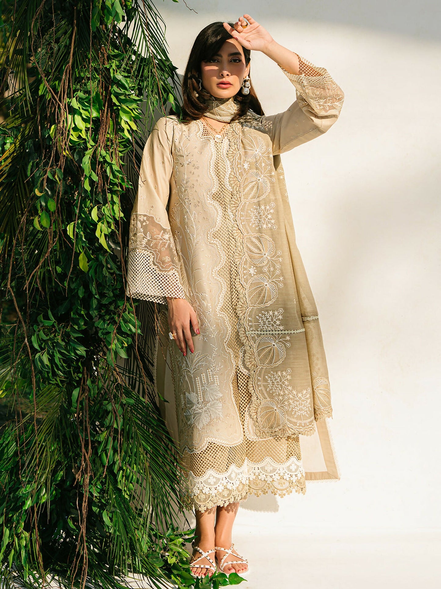 Binilyas Lawn Embroidered Unstitched 3-Piece Suit-232-B