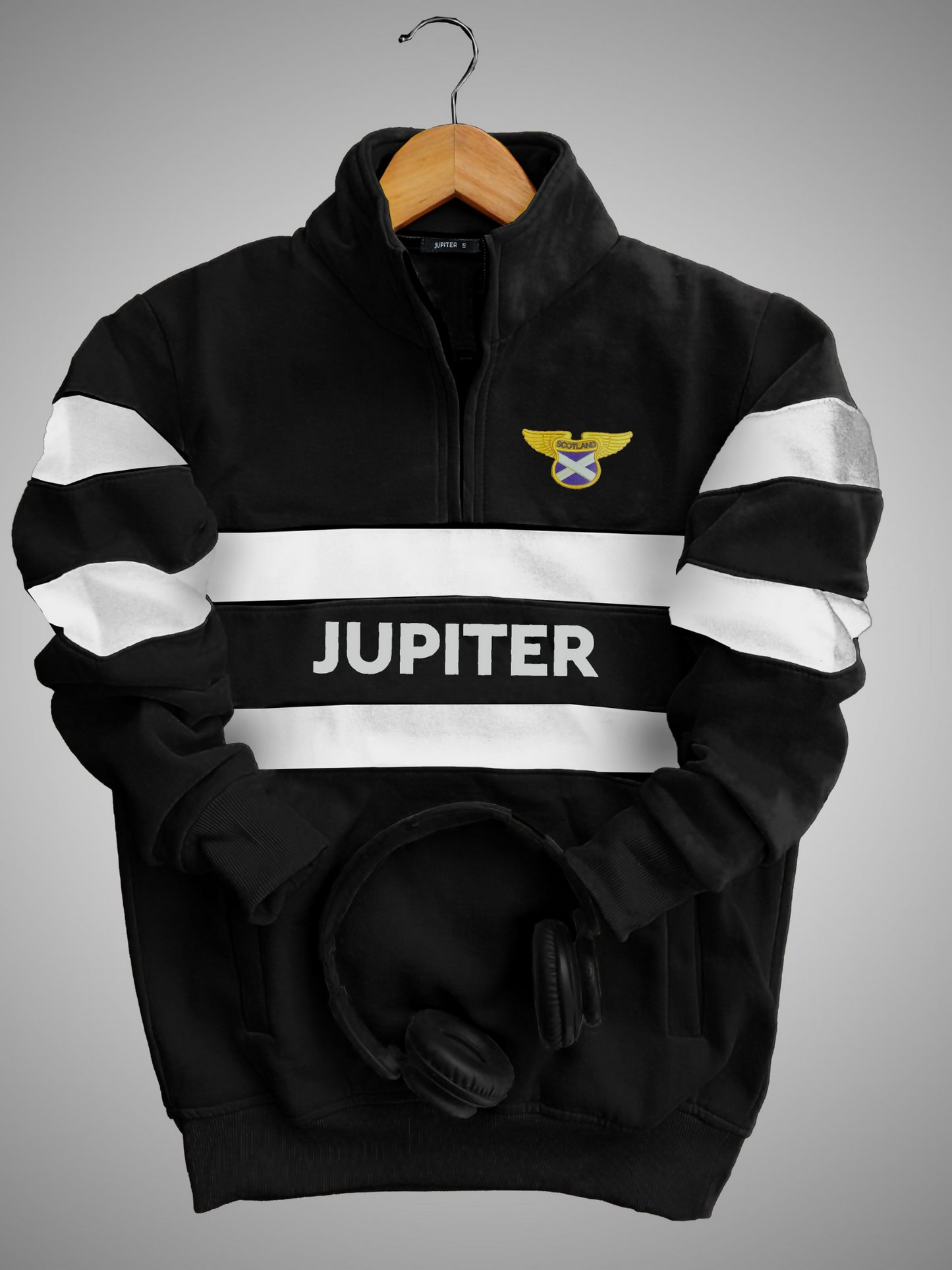 Jupiter Aviator Synthetic Poly Fleece Sweat Shirt Top-14143