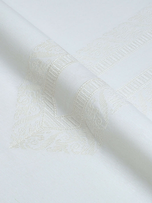 Fabrich Men Cotton Karandi Embroidered Unstitched Shalwar Kameez-GTS-KB-021