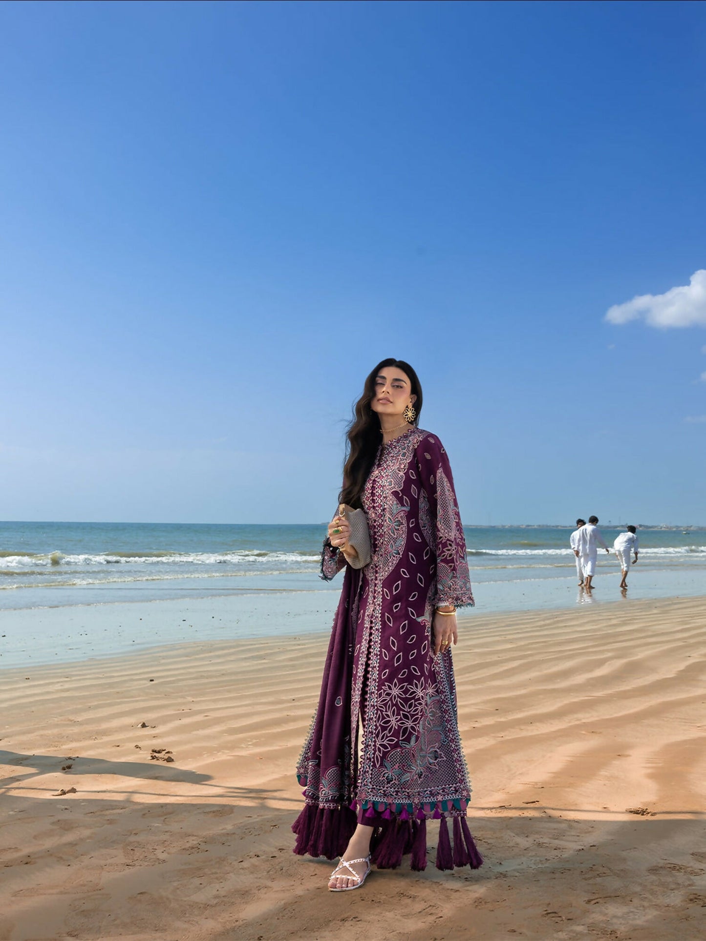 Mahnur Sirene Luxury Lawn'26 Embroidered Unstitched 3-Piece Suit-S-01