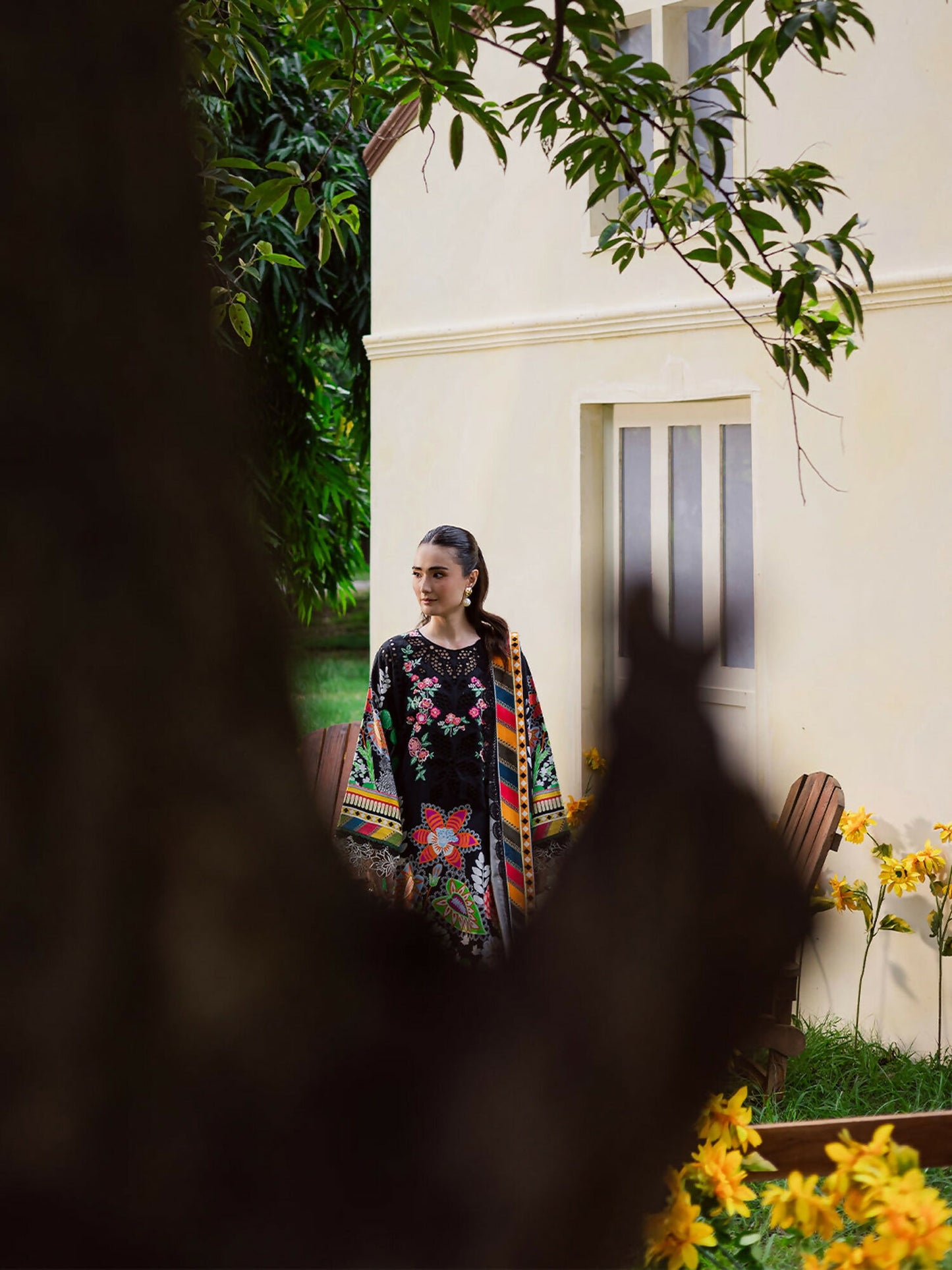 Mahnur Gardenia Khaddar Embroidered Unstitched 3-Piece Suit-GR-06