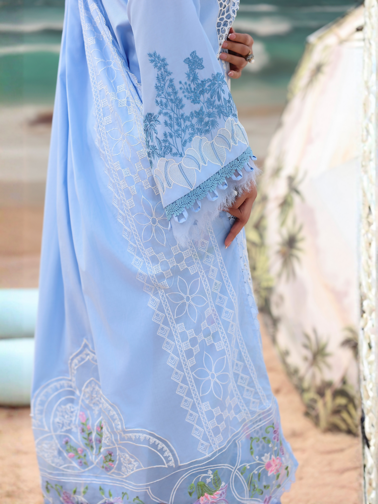 Parishay Monaco Luxury Lawn'26 Embroidered Unstitched 3-Piece Suit-MN-11